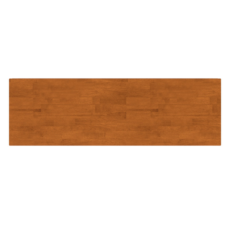 Harper 60"W Solid Wood Mid-Century Modern TV Stand for TVs up to 65" with 3 Drawers and Open Shelves, Teak Brown