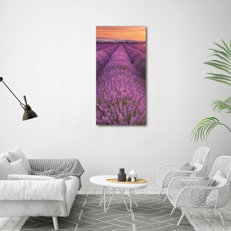 Lavender Field - Wrapped Canvas Print, 120cm H x 60cm W