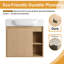 Meuble-lavabo simple Marnar 24 po avec comptoir en céramique, meuble-lavabo mural avec lavabo en céramique-789223540-789223547