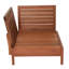 Chaise de patio avec coussins Baghavann
