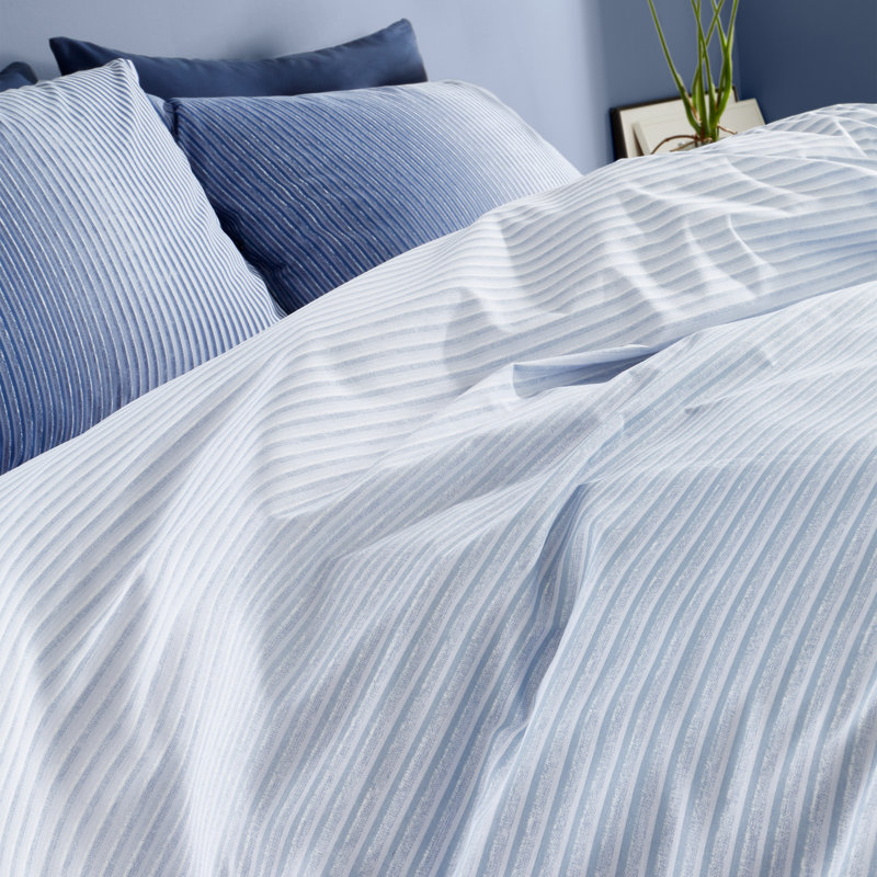 Graded Stripe Reversible Duvet Cover Set, Double - 2 Standard Pillowcases