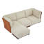 Canapé modulaire combiné libre avec repose-pieds Boucle