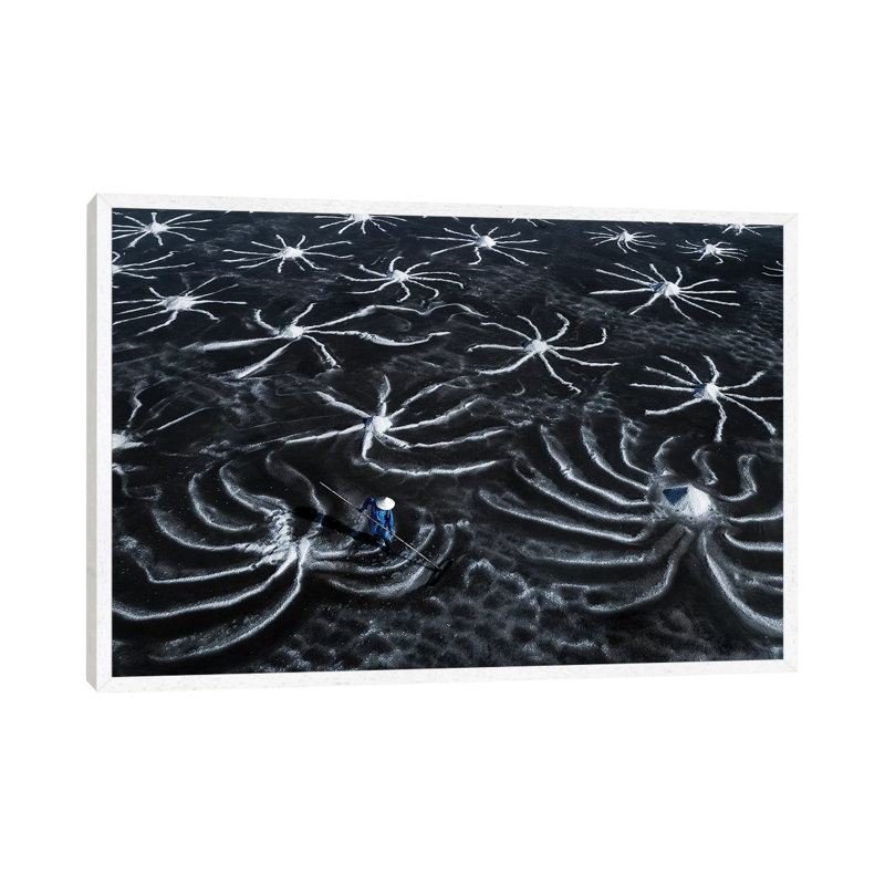 Salt Field 1 Piece Wall Art on Canvas, 66.04 cm H x 45.72 cm W, White Framed
