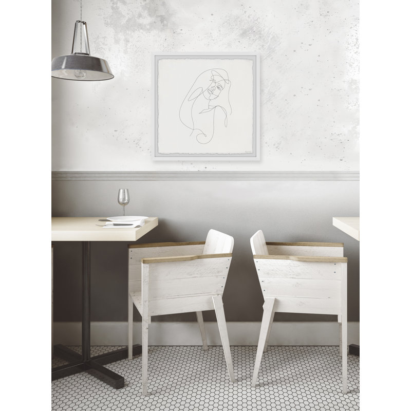 Blank Stare - Single Picture Frame Painting, 61cm H x 61cm W