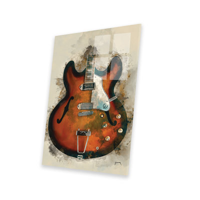 John Lennon's Guitar Print On Acrylic Glass