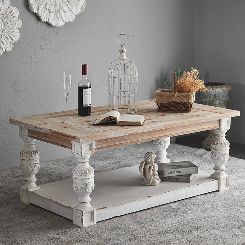 Table basse rectangulaire de style américain