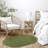 Yirddeo Bath Mat Oval Rug With Pom, Boho Rugs For Bedroom And Bathroom With Non Slip-810954235-810954222