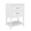 Meuble-lavabo de 24 po avec lavabo en céramique, armoire de rangement moderne avec deux tiroirs et une tablette ouverte-1792033334