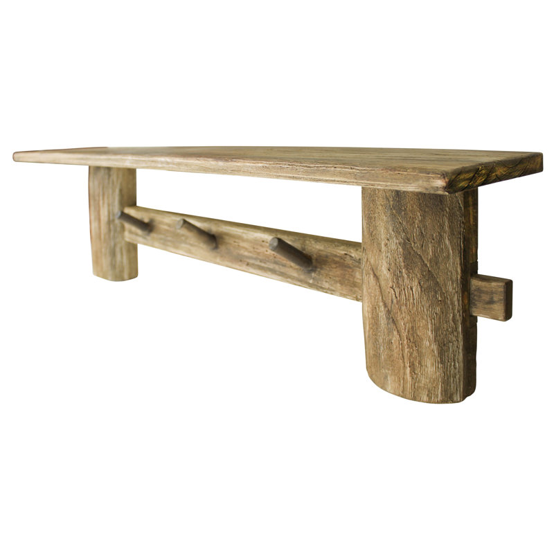 Dakshith Wall Shelf with Coat Pegs