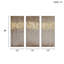 3 toiles d'art avec abstrait doré, 15 po x 35 po, tons neutres chauds, art mural abstrait «Design», l 15 po x H 35 po, taupe et couleurs, travail artistique-1305425424
