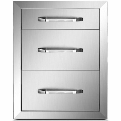 14'' Stainless Steel Drop-In Drawers