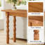 Console en bois massif 70,9 po Donney