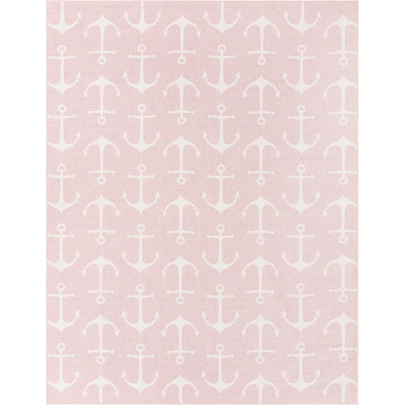 Outdoor Ayton Area Rug Sea Foam Color, Rectangle 10' x 13'