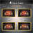 Electric Fireplace Insert 33 Inch, Western Modern Touch Panel with Crackling Sound &amp; Fixed Trim Kit | Insert | Tempered Glass+Sheet Metal-443626011