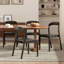 Chaises de salle à manger en bois massif avec siège en corde tissée à la main 29,9 po Shaelene-1500772740