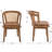 Rustic Dining Chair With Wicker Back And Wide Seat For Dining Room, Parlor-1035899854-1035899829