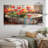 Bathtub With Blossoming Red Tulips II - Tulip Canvas Print - 5 Equal Panels