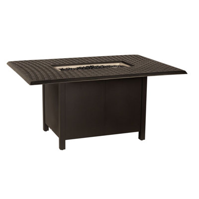 Rectangular Dining Height Fire Table