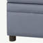 Repose-pieds rectangulaire gris avec rangement Eram