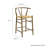 Amish Wood Bar Stool In Teak-108891644-108891646
