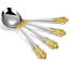 Ensemble de 4 cuillères à soupe rondes Luxury, cuillère à bouillon en acier inoxydable 18/10 avec poli miroir, va au lave-vaisselle-548135701