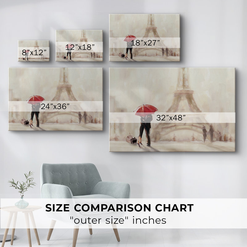 Paris Moment - Cavas enveloppés de galerie, H 12 po x l 18 po