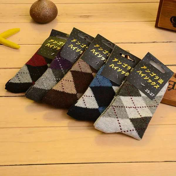 3/6/12 paires de chaussettes en coton rayé de couleur unie pour hommes avec style et couleur aléatoires
