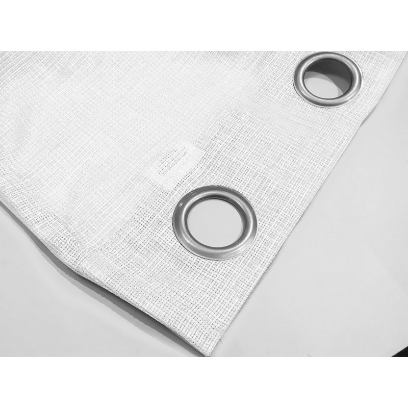 Rideaux semi-transparents avec œillets Spectrum, l 38 po x L 96 po, Blanc