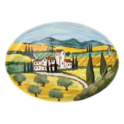 Plateau ovale Terra Toscana