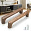 Natural Wood Cabinet Handles, Round Single Hole Drawer Pulls For Kitchen Cabinets And Wardrobes, Modern Minimalist Design With Smooth Finish-125138558-125138561-125138563