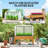 Raised Garden Bed with PE Greenhouse Cover, Sand,wood-855112209