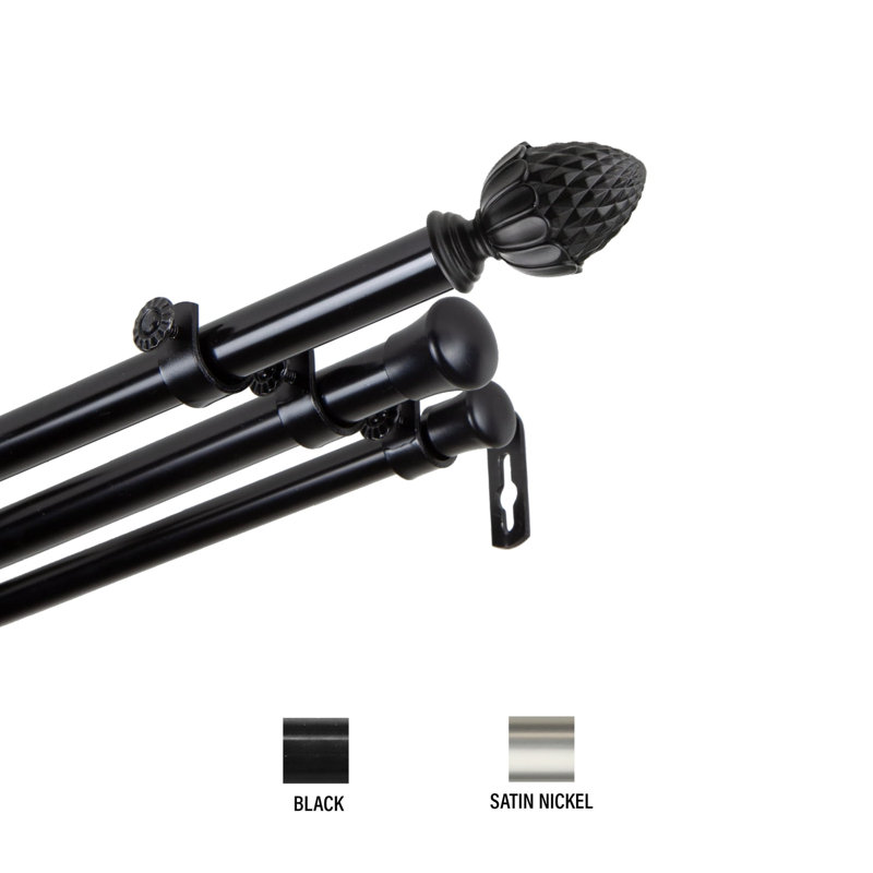  Morsel 13/16" Triple Curtain Rod