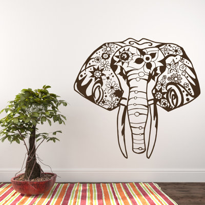 Décalcomanie murale éléphant yoga Litton