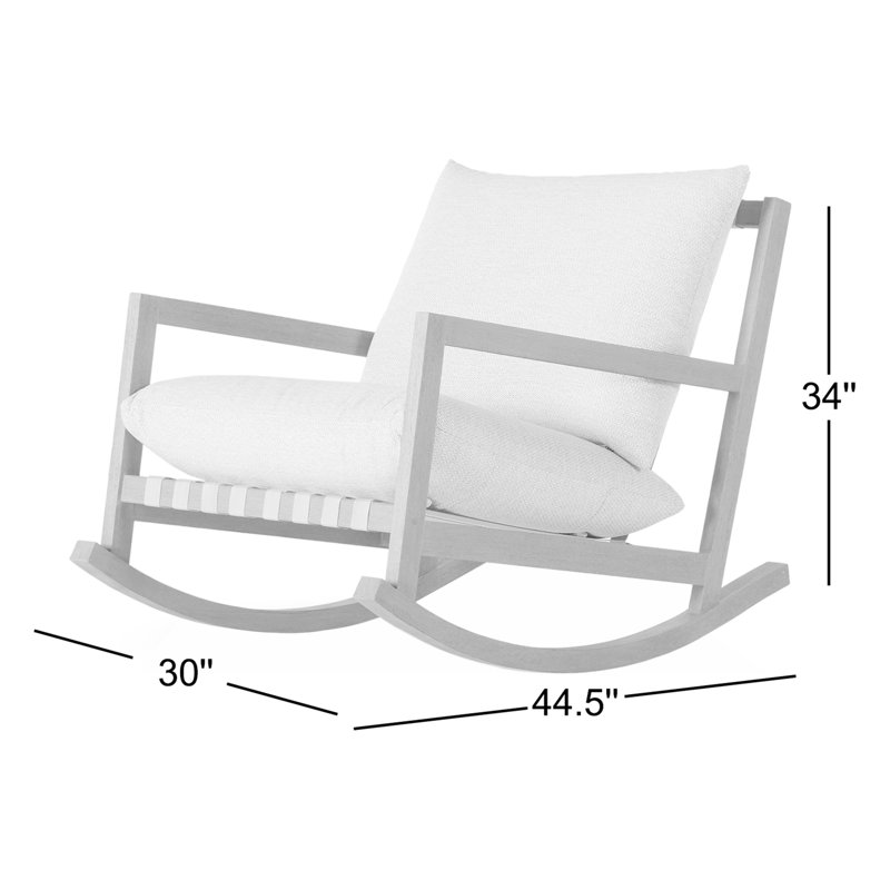 Aiken Teak Outdoor Rocker Chair, Faye Sand