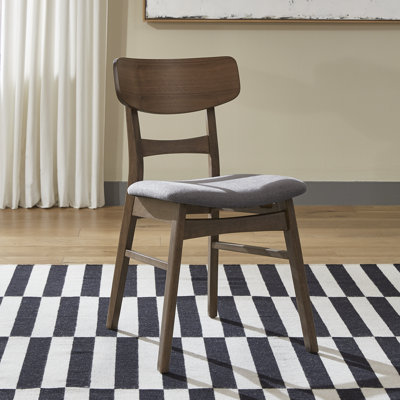 Didmarton Panel Back Side Chair - Medium Brown