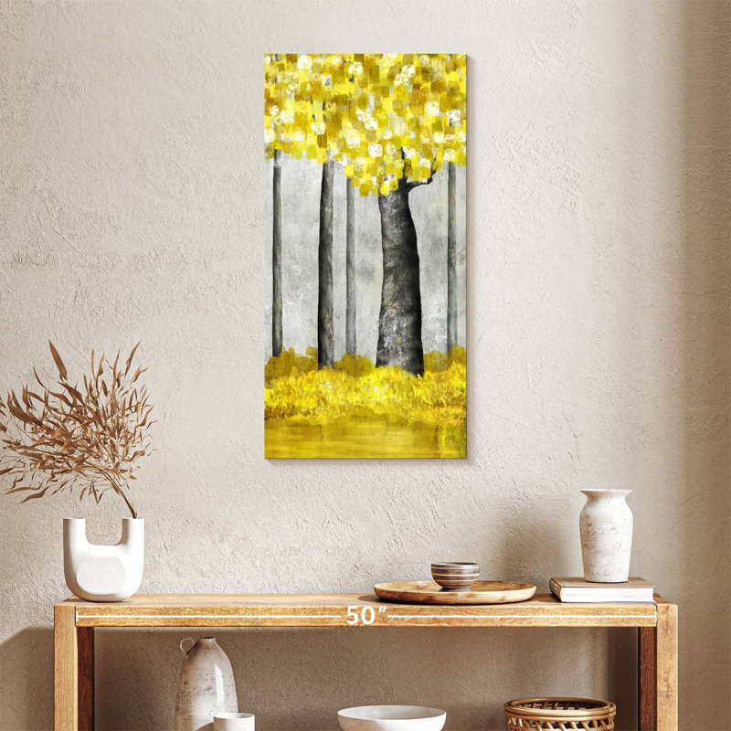 Arbre abstrait doré