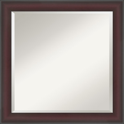 Grand Narrow Beveled Framed Wall Mirror