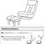 Fauteuil inclinable confortable en métal avec rembourrage en lin - s'adapte à plusieurs espaces à dossier réglable en gris, alliant style et confort