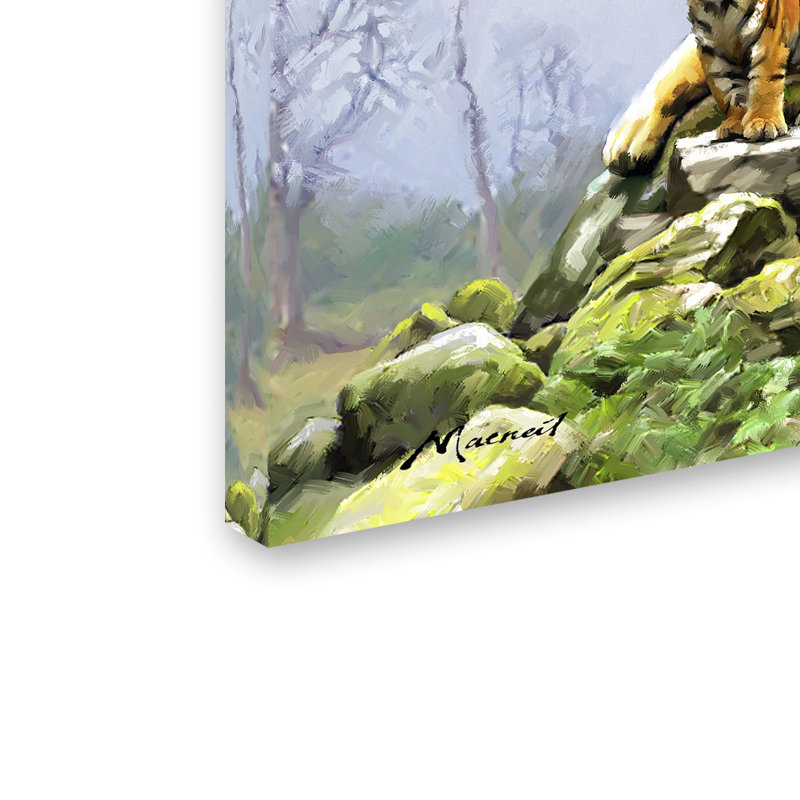 Trademark Fine Art Large Tiger and Cub Canvas Art