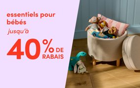essentiels pour bébés en solde