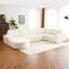 Ensemble de canapés modulaires surdimensionnés de 139 po avec canapé modulaire en nuage et siège profond pour salon, beige-295284182