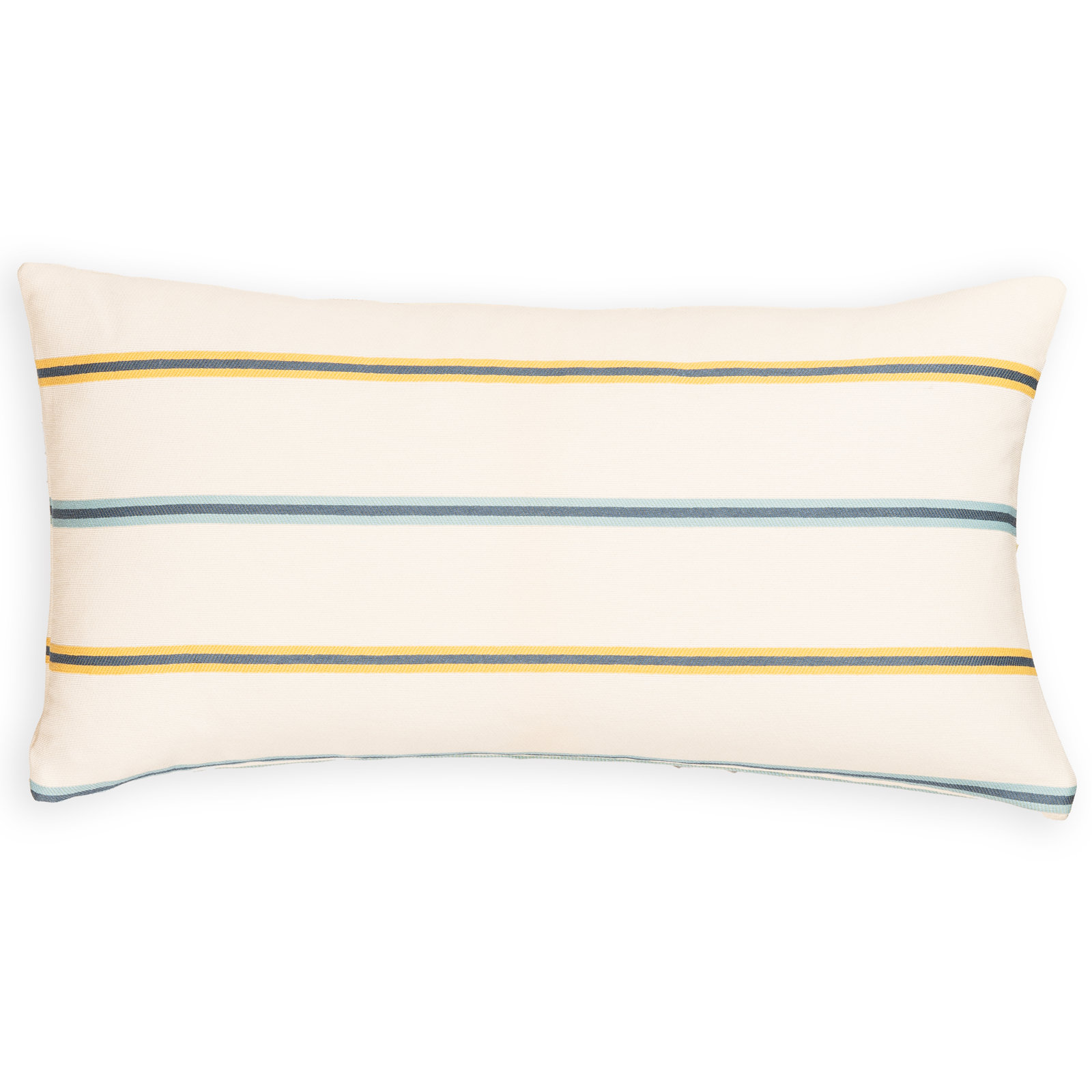 Maurine Striped Throw Pillow, Yellow, Rectangle 14"H x 26"W
