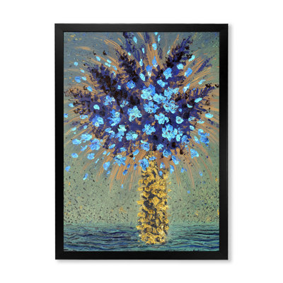 Fleurs bleues - peinture
