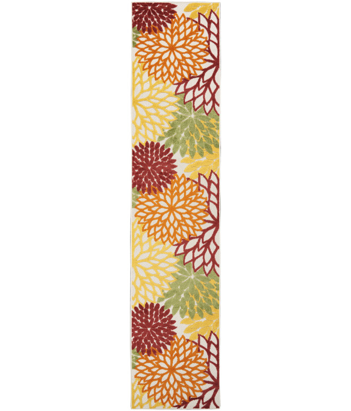 Abela Floral Indoor Rug, Runner 2'3" x 12'