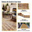 Carreaux de terrasse entrelacés à motif rayé-111809232