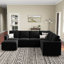 Canapé-lit modulaire coulissant avec repose-pieds Seybert-101956739