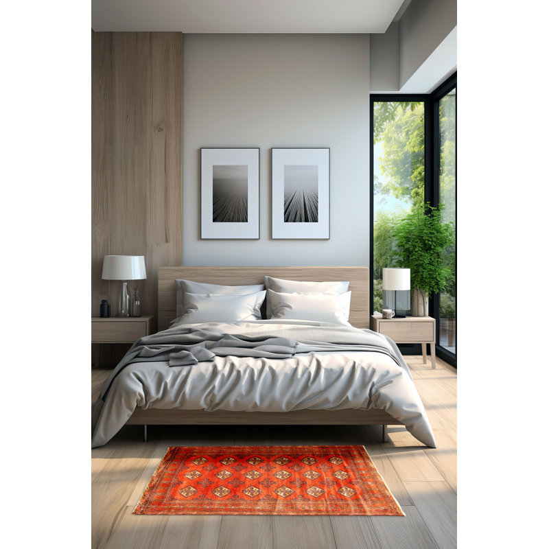 Tapis cuivre Teimani 3 pi 6 po x 4 pi 8 po