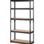 Étagère de rangement réglable à 5 niveaux en métal noir capacité de 2000 lb pour le garage de cuisine L 30 po x l 12 po H 60 po