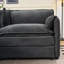 Fauteuil surdimensionné en chenille Comfy pour 2 personnes en chenille grise et surdimensionnée, chenille souple et respirante, sièges rembourrés à deux couches, mousse haute résilience, siège d'une profondeur de 29,92 pouces,