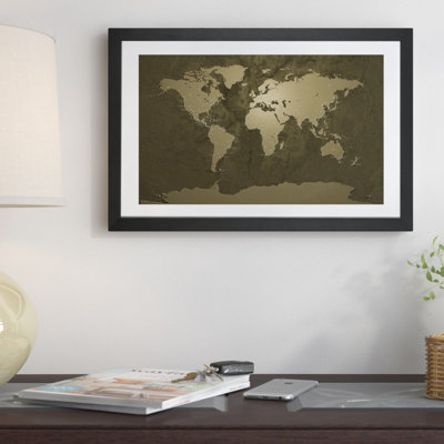 « World (Cities) Map V », impression
